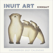 Wall Calendar 2027, Inuit Art: Kinngait, 12 Months, Large Grid Design Featuring 12 Artworks (English and French Edition)