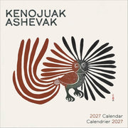 Wall Calendar 2027, Kenojuak Ashevak, 12 Months, Large Grid Design Featuring 12 Artworks (English and French Edition)