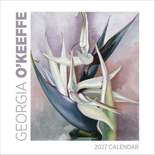 Wall Calendar 2027, Georgia O'Keeffe, 12 Months, Large Grid Design Featuring 12 Artworks