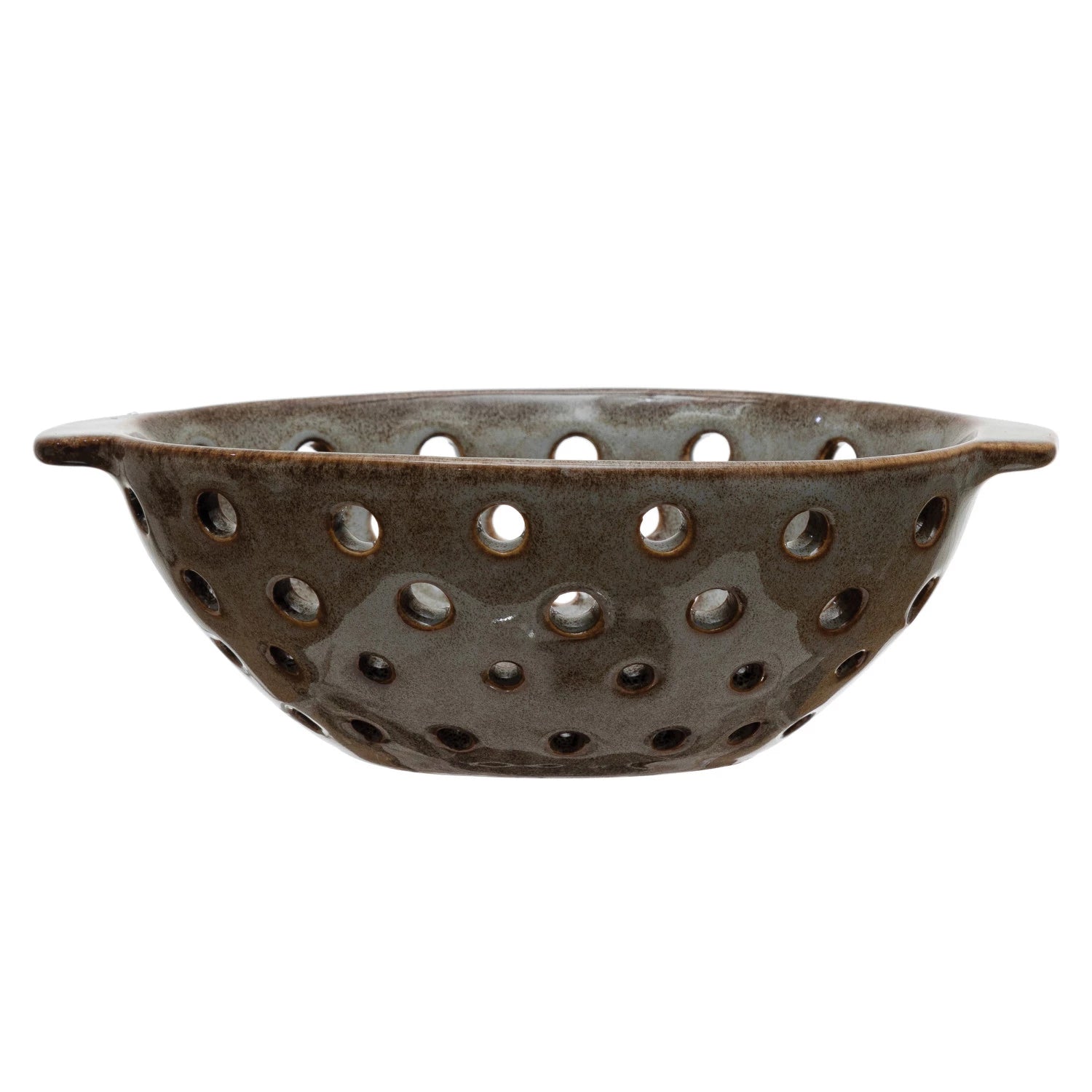 Stoneware Bowl w/ Black and White Wax Relief Pattern, 4 Styles (Sold Individually) by Homeportonline
