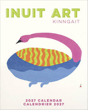 Mini Wall Calendar 2027, Inuit Art: Kinngait, 12 Months, Grid Design Featuring 12 Artworks (English and French Edition)