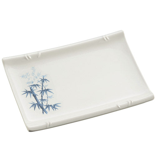 Plate Bamboo Motif 6.5" x 4.5" by Homeportonline