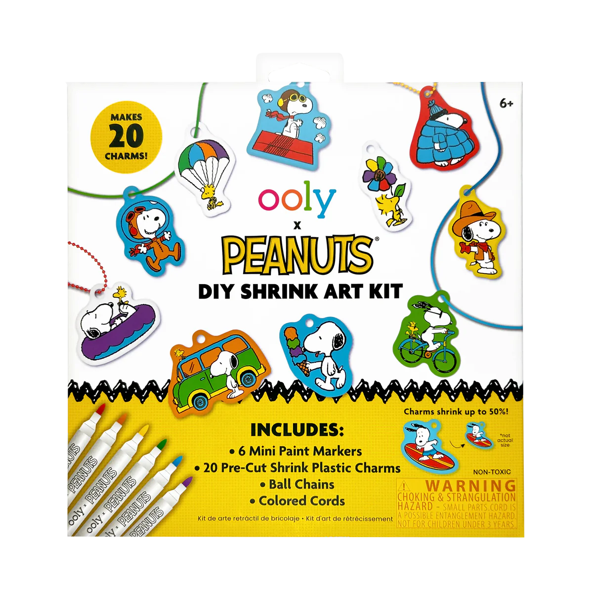 Ooly x Peanuts D.I.Y. Shrink Art Kit by Homeportonline