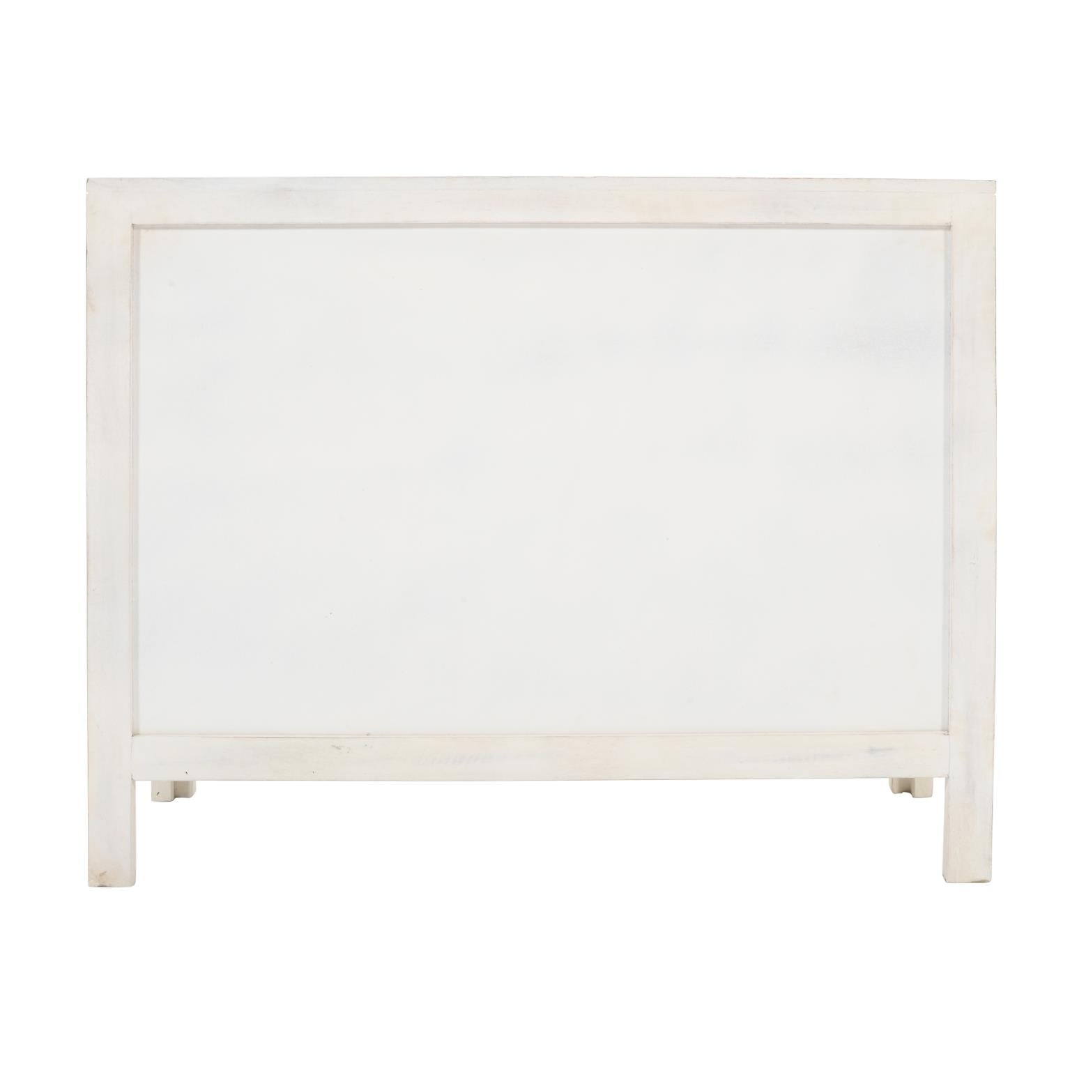 Jolie Accent Chest Mango Wood White by Homeportonline