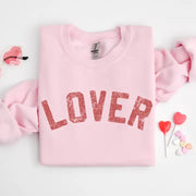Sale!Lover Pink Sweatshirt, Valentine's Crewneck