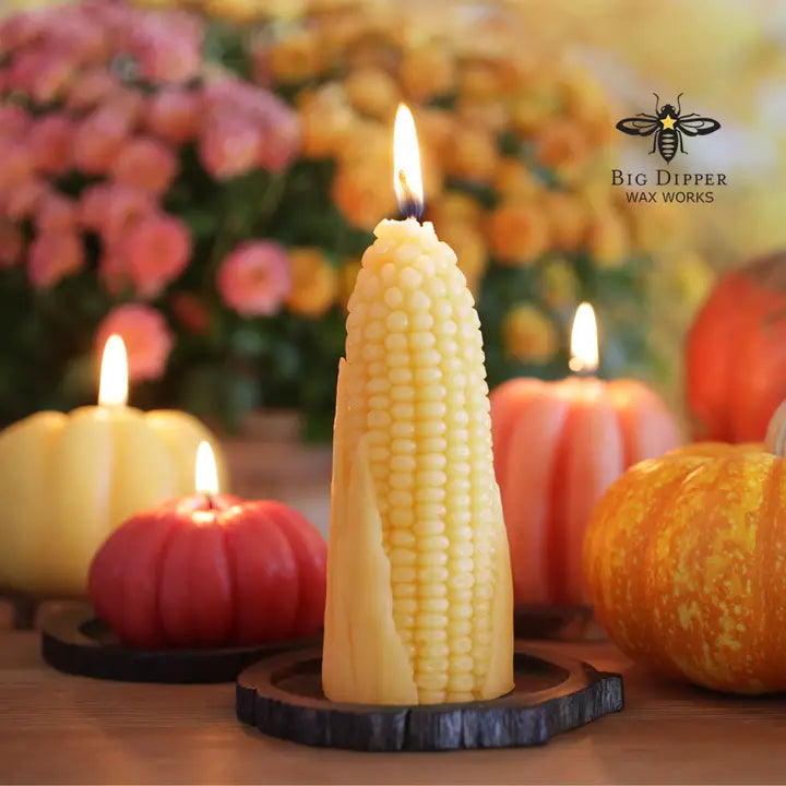 Sale!Beeswax Corn Cob Candle