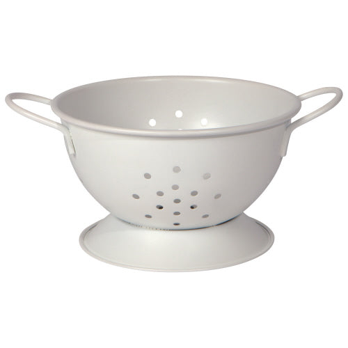 Colander Strainer - Metal Small Matte White by Homeportonline