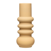 Vase Stoneware Matte Finish Ecru Color 9.75" High by Homeportonline