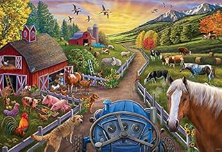Ravensburger 3076 My First Farm 24 Piece Giant Floor Puzzle for Kids, Every Piece is Unique, Pieces Fit Together Perfectly (B08YNF5NLN)