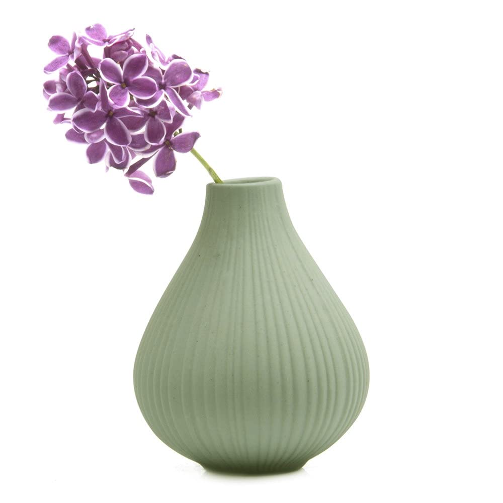 Vase Ceramic Matte Frost Olive by Homeportonline
