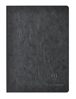 Clairefontaine Basic Large Clothbound Notebook (8 1/4"x 11 3/4") BLACK 192 Pages (B0088KPIE2)
