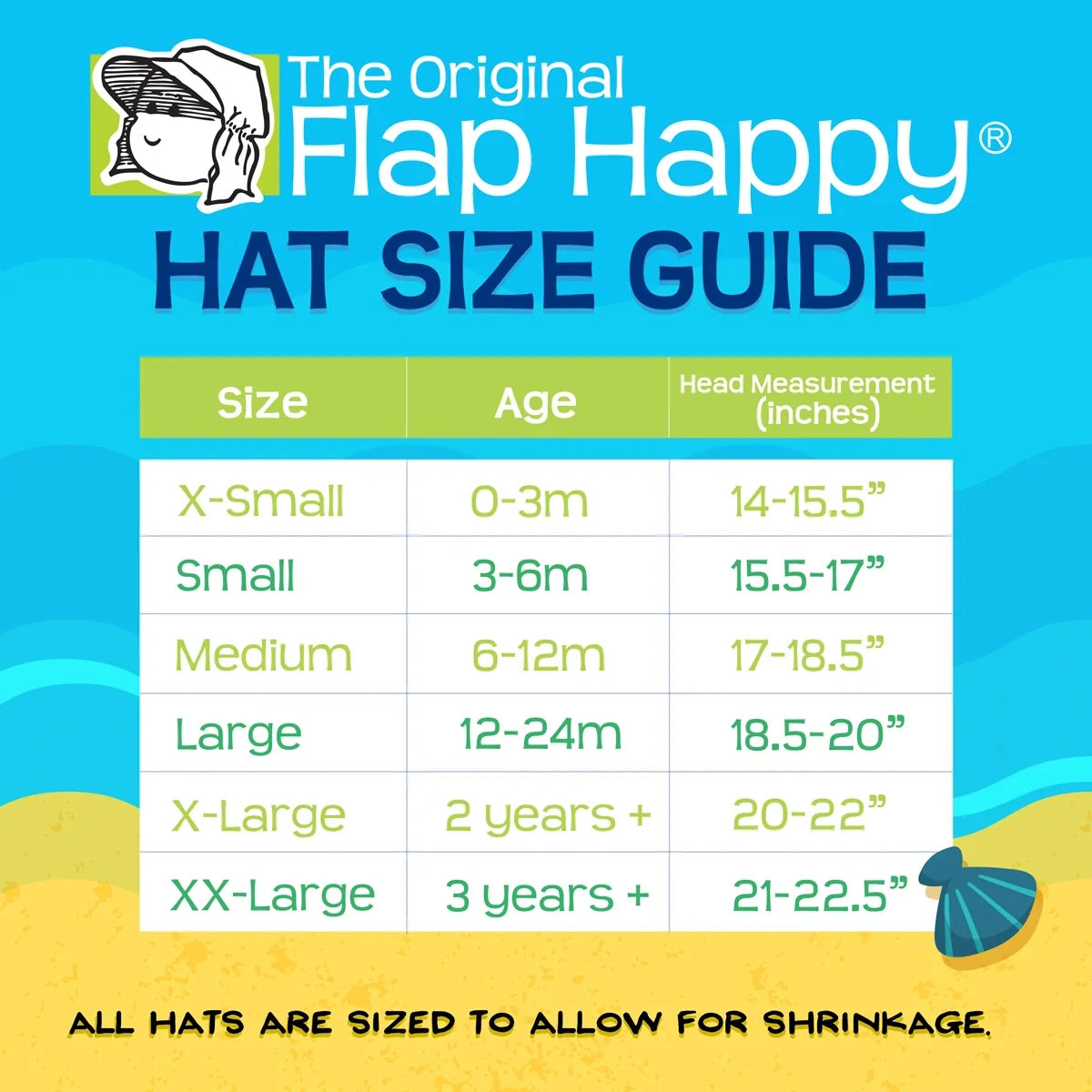 Original Flap Hat with Ties | Kids Upf 50+ Sun Hat