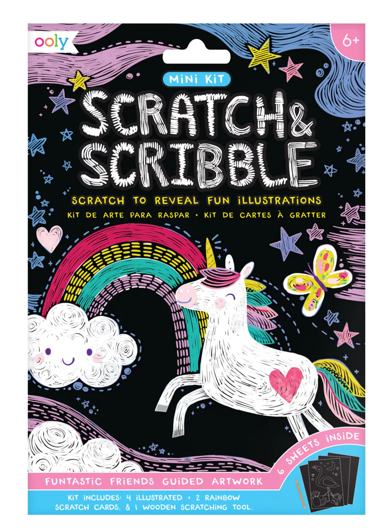 Scratch & Scribble Mini Art Kit Funtastic Friends by Homeportonline