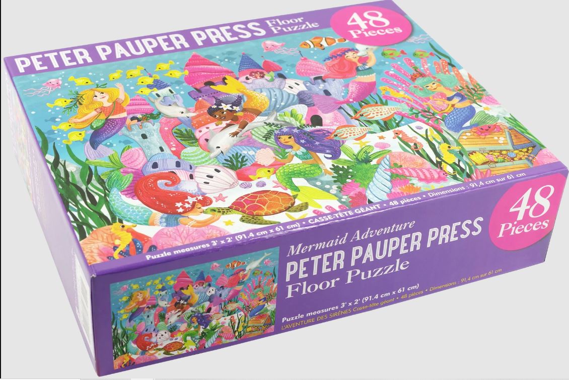 Puzzle Kid's Floor 48 Piece Mermaid Adventure by Homeportonline