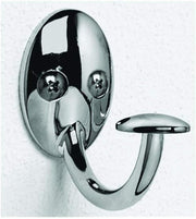 Single Wall Mount Hook Chrome Stratford by Homeportonline