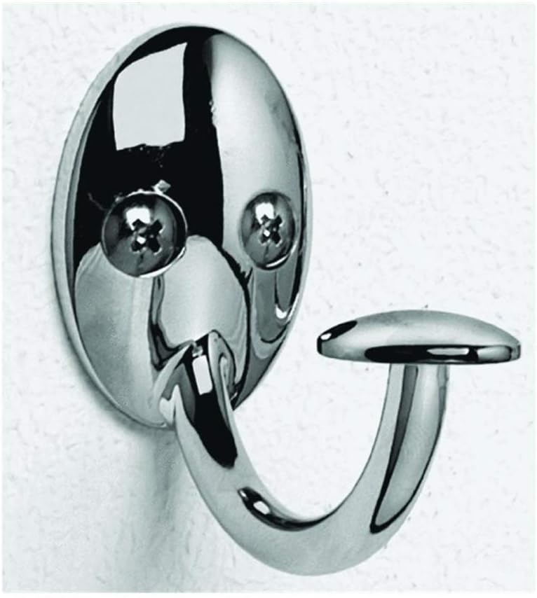Single Wall Mount Hook Chrome Stratford by Homeportonline