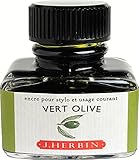 J. Herbin 30ML Fountain Pen Vert Olive Bottled Ink