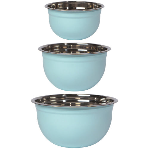 Mixing Bowls - Robins Egg or Yellow Set of 3 by Homeportonline