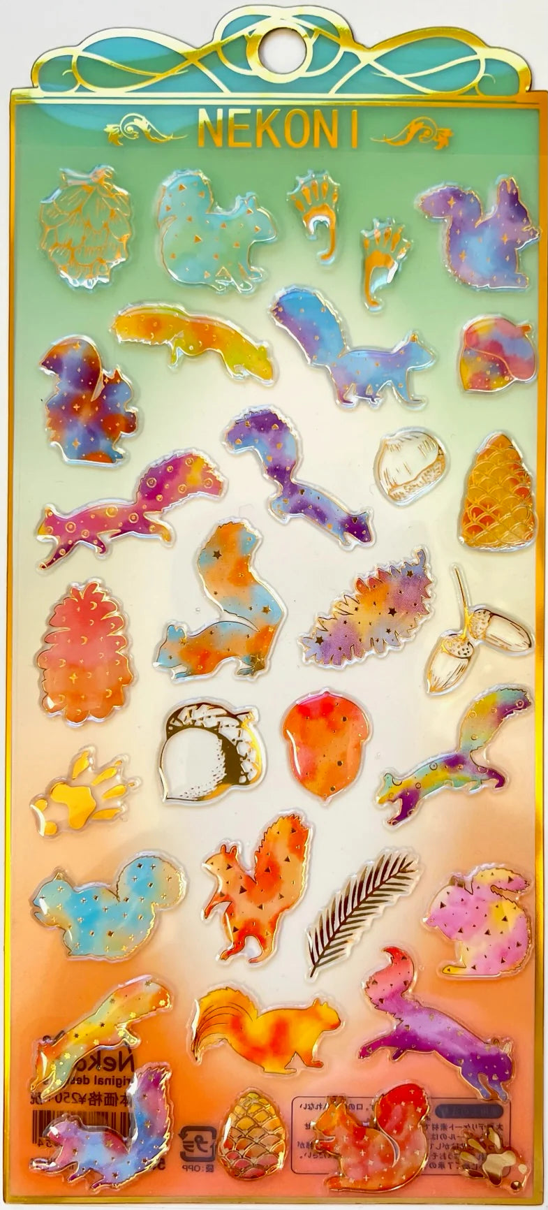 Stickers Crystal Squirrel by Homeportonline