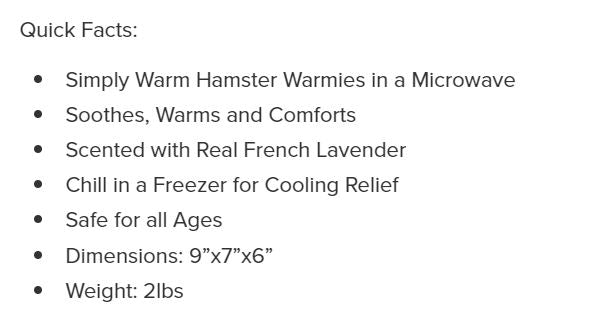Warmies Hamster by Homeportonline
