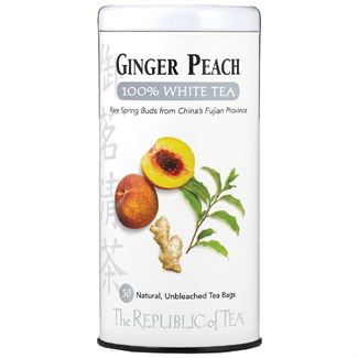 Ginger Peach White Tea Bags by Kiss the Cook