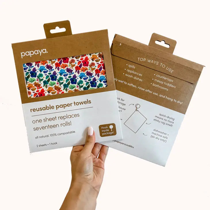 Papaya Reusable Towels (Four Styles Available)