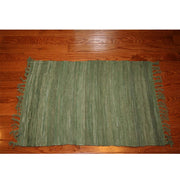 Rag Rug Cotton Celadon 4'x6 by Homeportonline