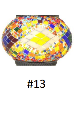 Mosaic Lamp Half Heart #13 by Homeportonline