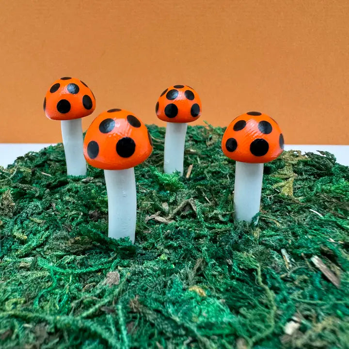 Fairy Garden Mushroom Ball-style Plant Pick