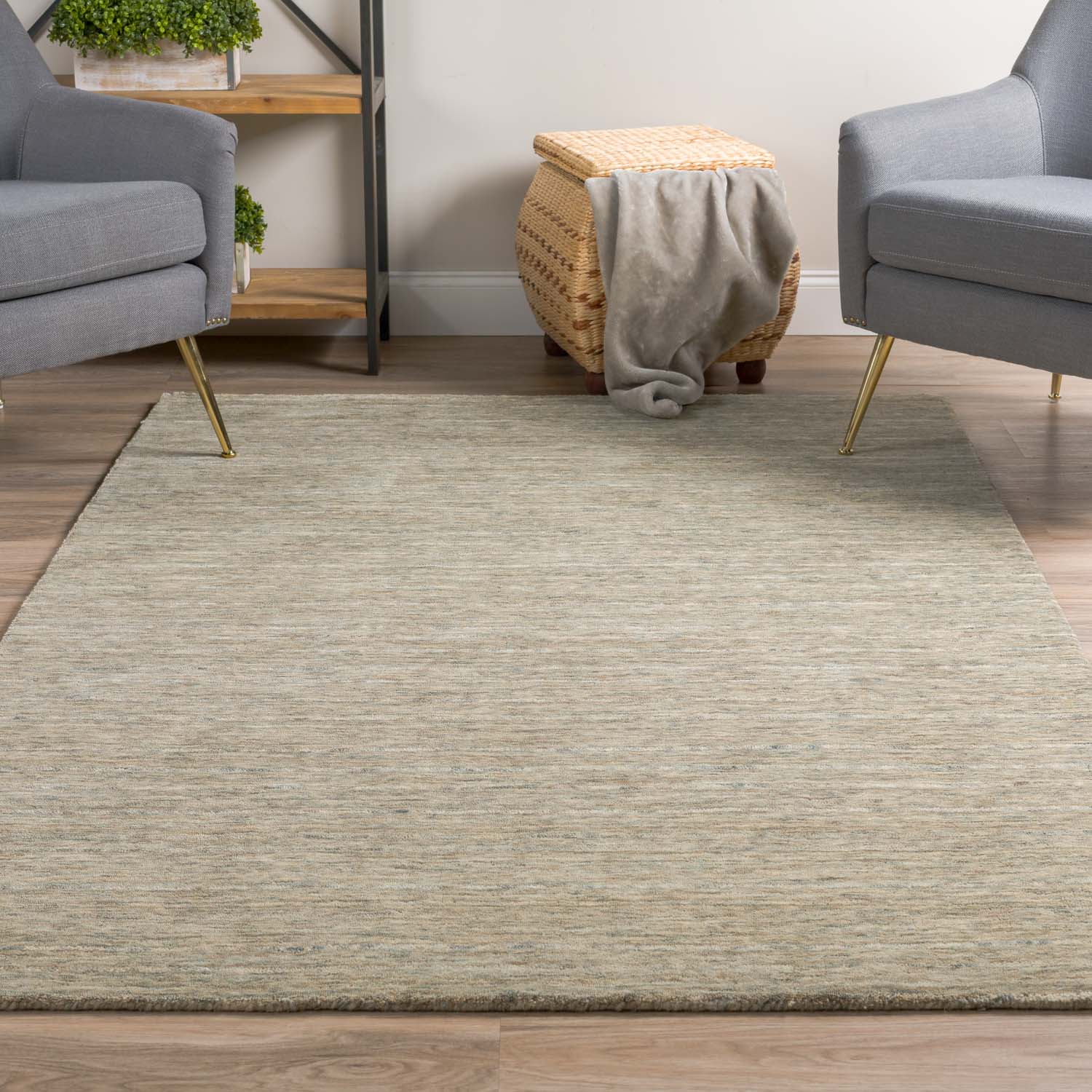 Reya Rug Fog 3'6"'X5'6" by Homeportonline
