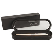 Pilot Metropolitan Gel Pen  Gold Zig Zag Barrel  Fine Point  Black Ink
