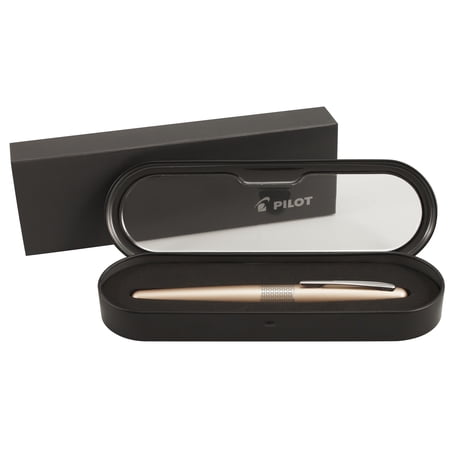 Pilot Metropolitan Gel Pen  Gold Zig Zag Barrel  Fine Point  Black Ink