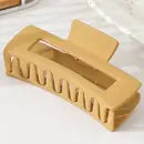 Solid Color Rectangle Shaped Hair Claw
