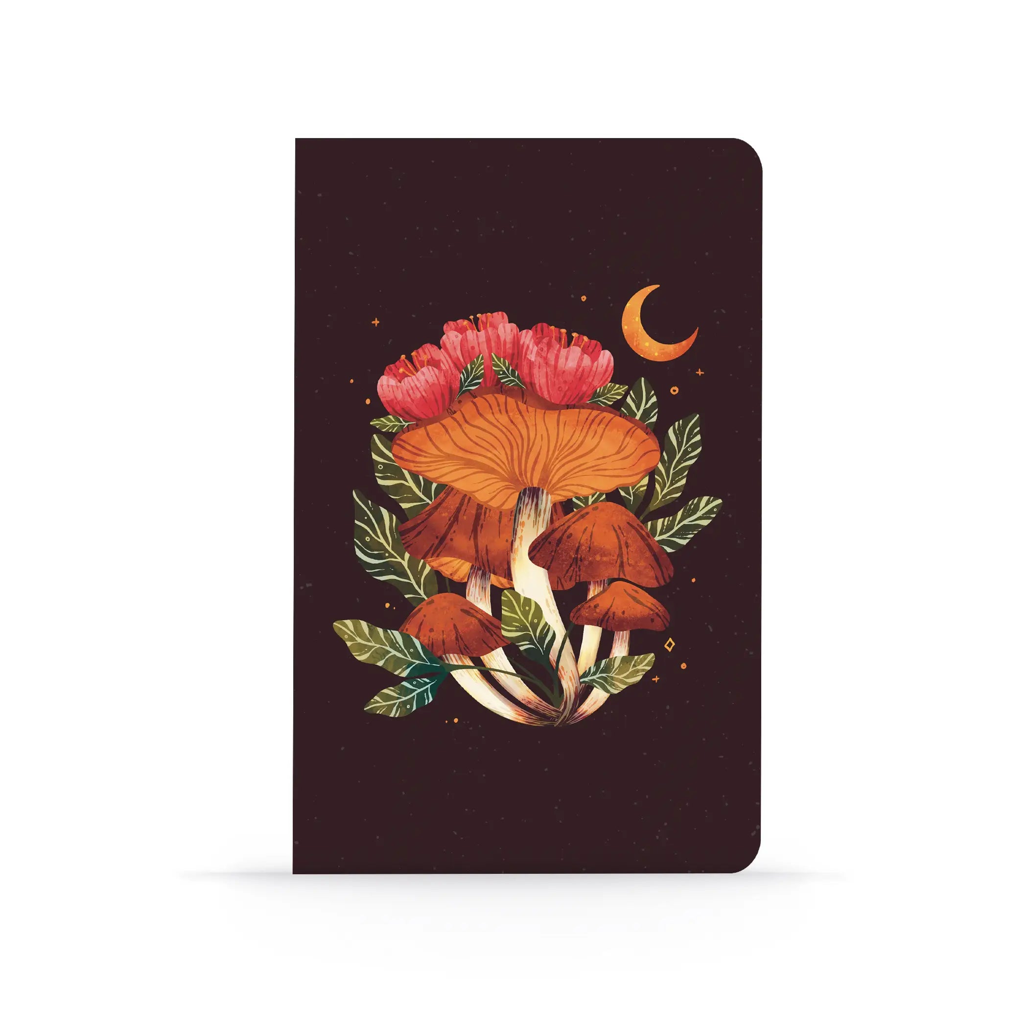 Midnight Mushroom Classic Layflat Notebook by Wild Lark