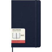 Moleskine Classic 12 Month 2027 Daily Planner, Hard Cover, Large (5 x 8.25), Sapphire Blue, 400 pages