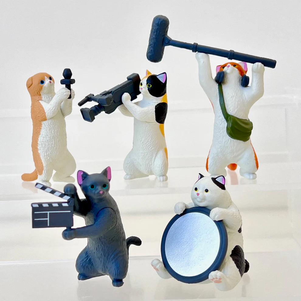 Gashapon Capsule Teen & Up Cat Film Crew (Sold As An Individual Capsule) by Homeportonline