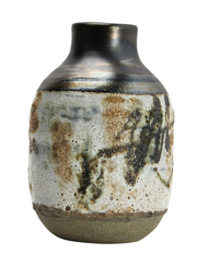 Vase Stoneware Reactive Glaze Multi Color by Homeportonline