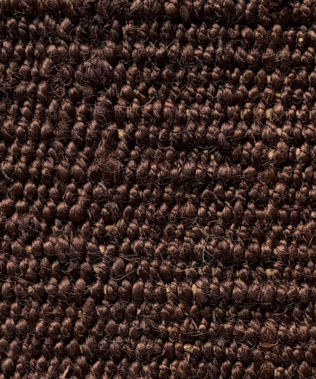 Hemp Rug Runner 2.5' X 8' Chocolate by Homeportonline
