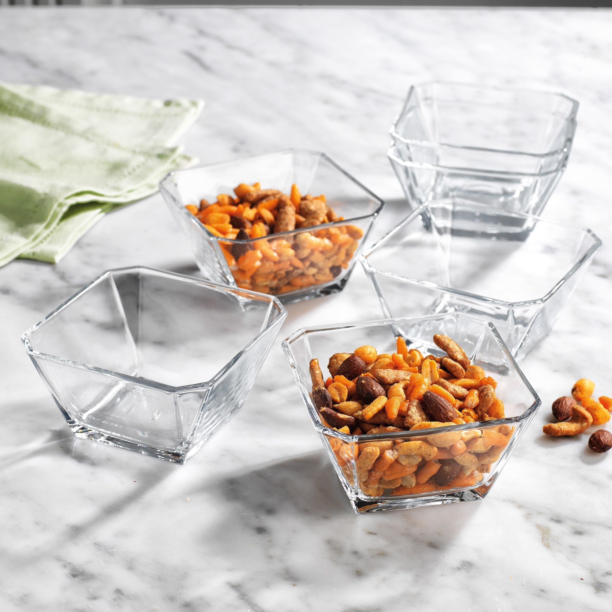 Fiddle And Fern Square Snack Bowls, Single by Homeportonline