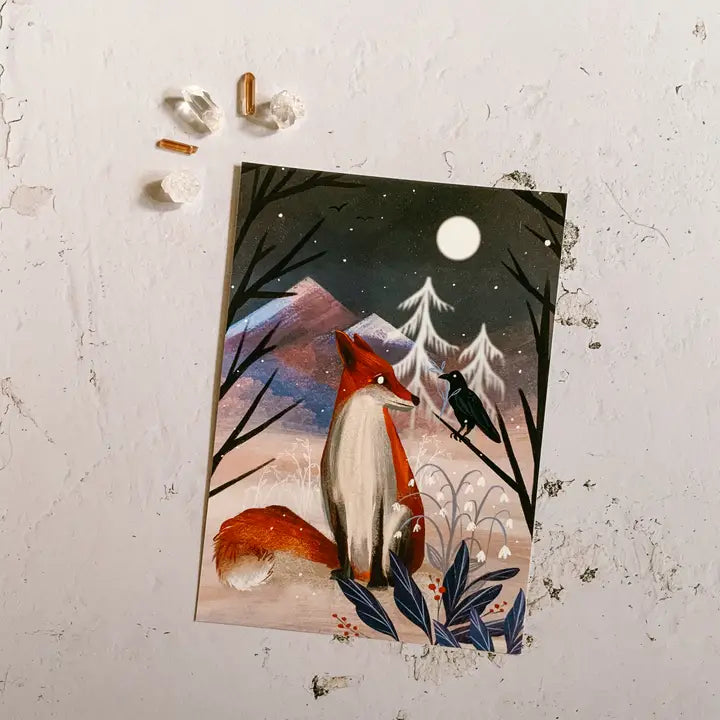 Fox & Crow - Art Print