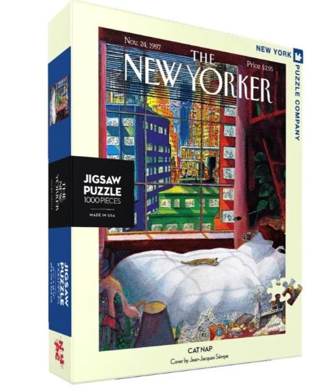 New Yorker Puzzle 1000 Piece Cat Nap by Homeportonline