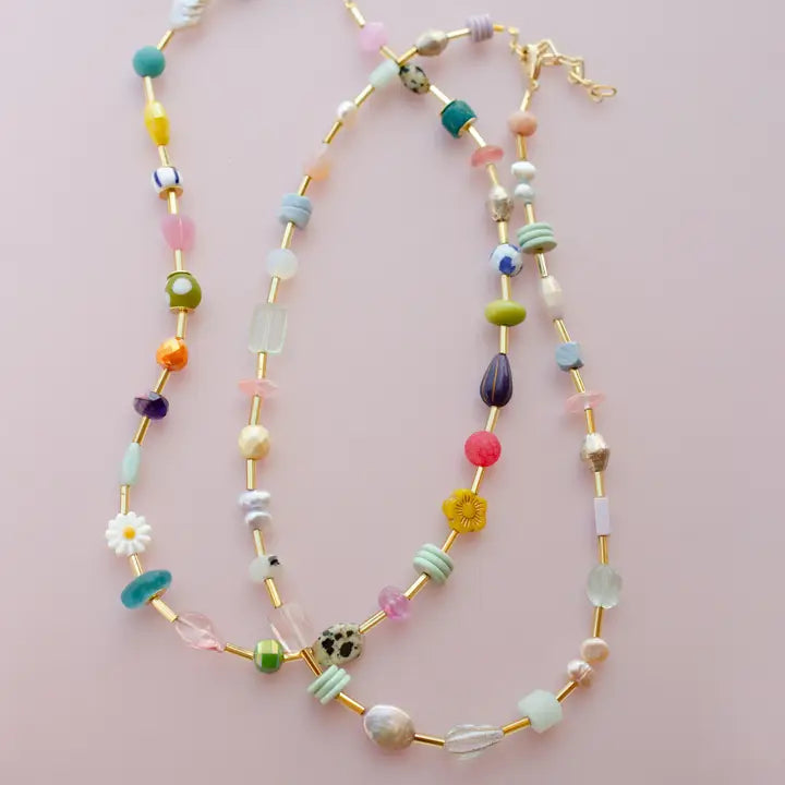 Colorful Beaded Eclectic Necklace