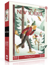 New Yorker Puzzle 500 Piece Winter Page Turner by Homeportonline