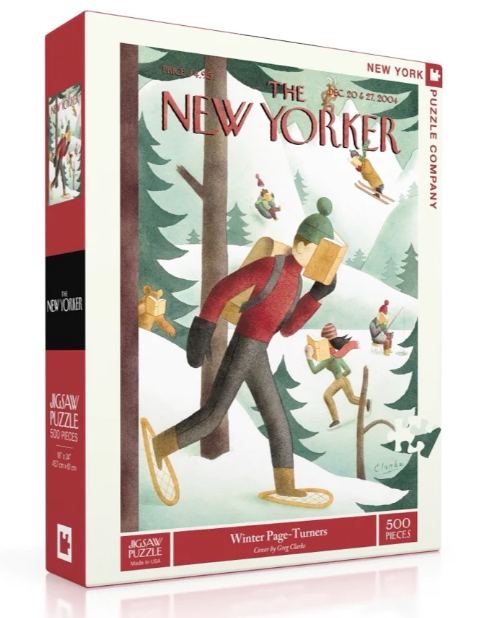 New Yorker Puzzle 500 Piece Winter Page Turner by Homeportonline