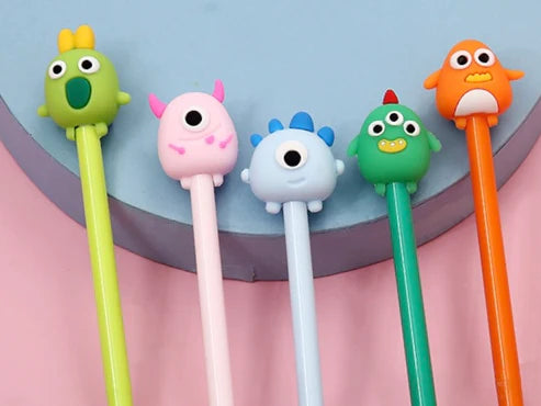 Gel Pen Monster Cute Retractable (Sold Individually) by Homeportonline