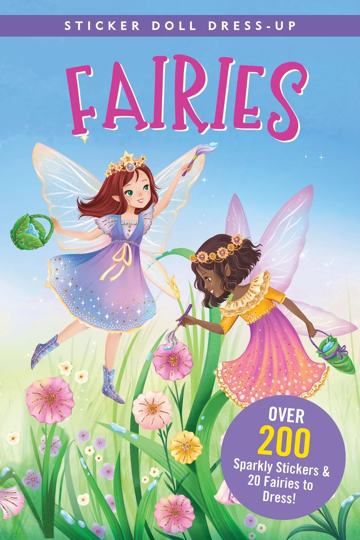 Sticker Doll Dress Up Book Fairies by Homeportonline