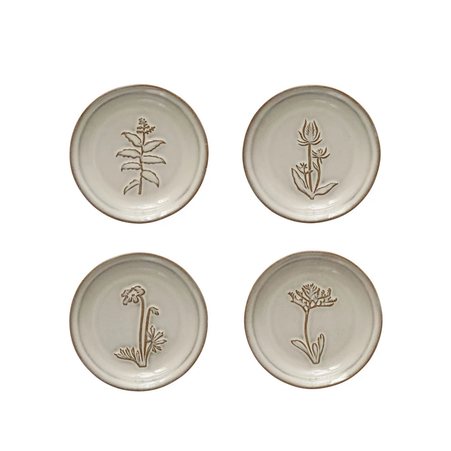 5-1/4"L Stainless Steel & Brass Spoons w/ Flower Handles, Gold Finish (Sold Individually) by Homeportonline