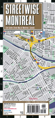 Streetwise Montreal Map: Laminated City Center Street Map of Montreal, Canada (Michelin Streetwise Maps)