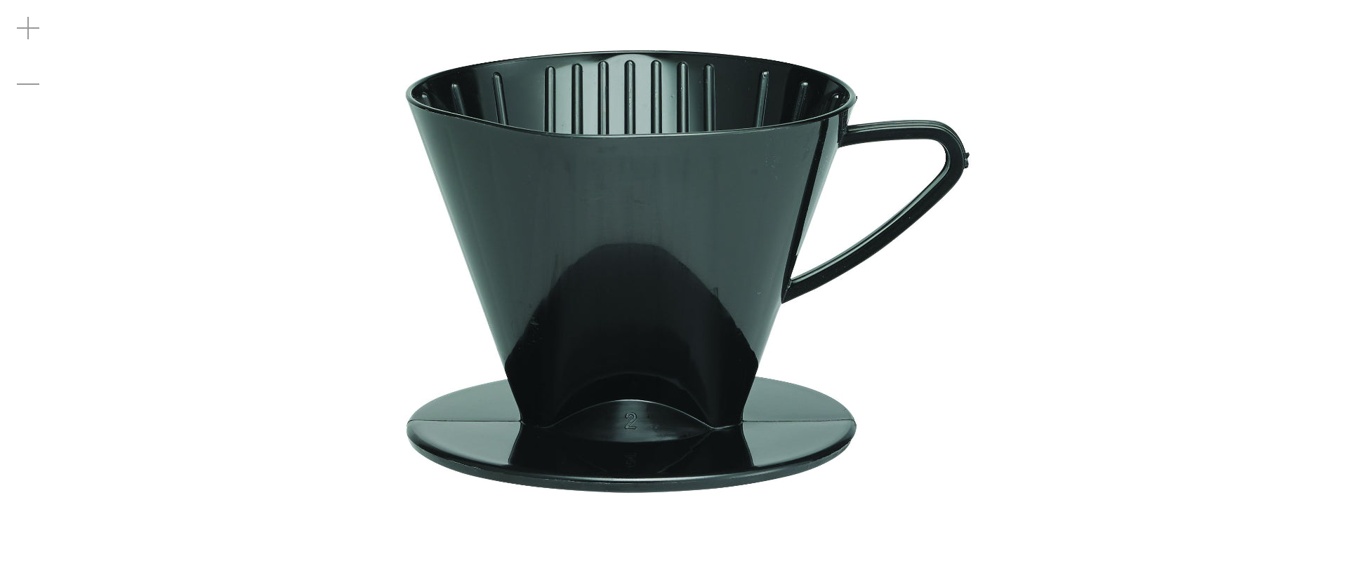 Pour Over Coffee Plastic Filter Cone - Black #2 by Homeportonline