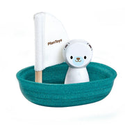 PlanToys Sailing Boat Water Toy - Polar Bear